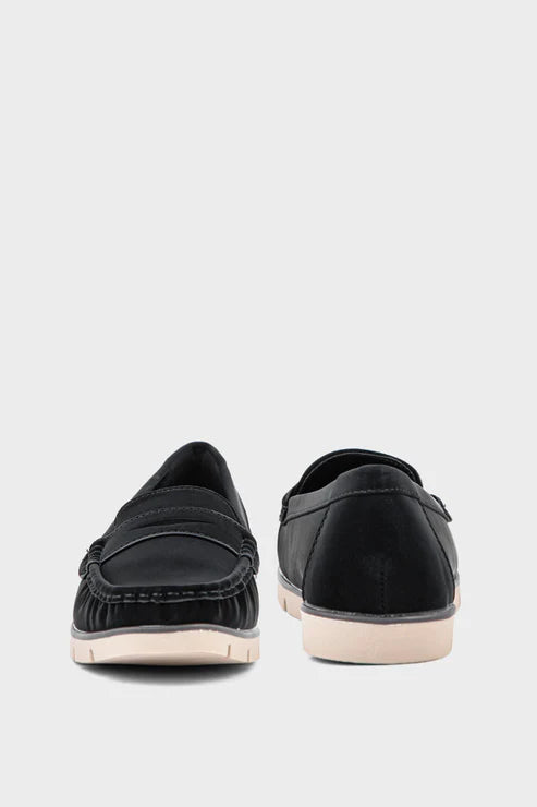 Comfort Moccassin Black pair