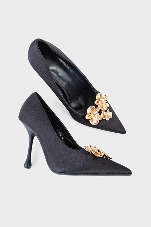 Party Wear Court Shoes Black duo