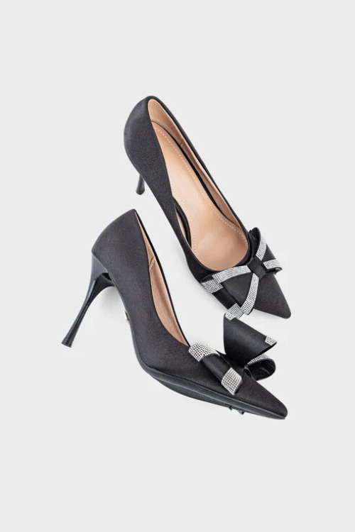 Party Wear Court Shoes Black duo